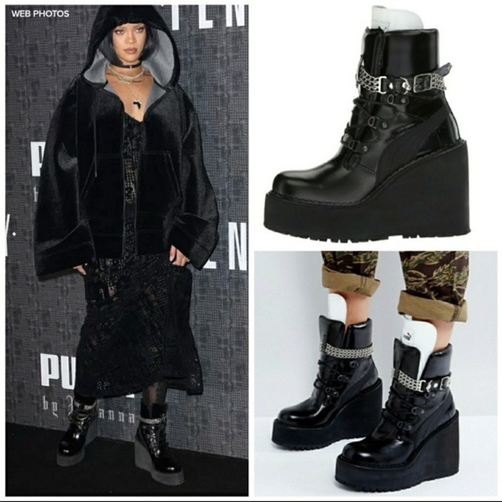 Fenty Puma by Rihanna wedge sneaker boot